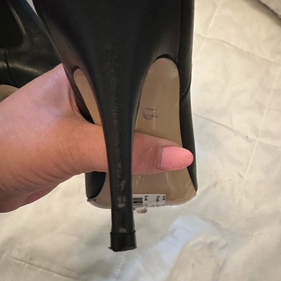 Black designer booties worn once - Picture 4 of 5